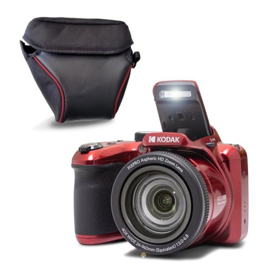 Kodak Pixpro AZ405 20MP Kompakt-Digitalkamera mit 40-fachem optischen Zoom, CCD-Sensor, 3-Zoll-LCD-Stabilisator, AA