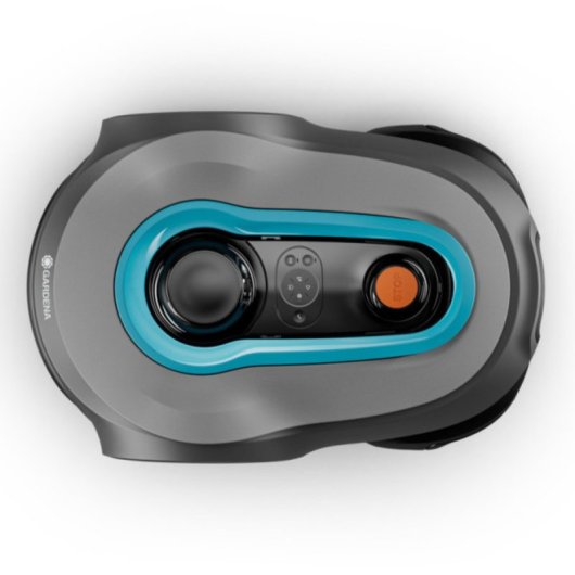Corta-relva robótico Gardena Smart SILENO Free 800 m², cinzento, com tecnologia sem perímetro e GNSS, disco duplo