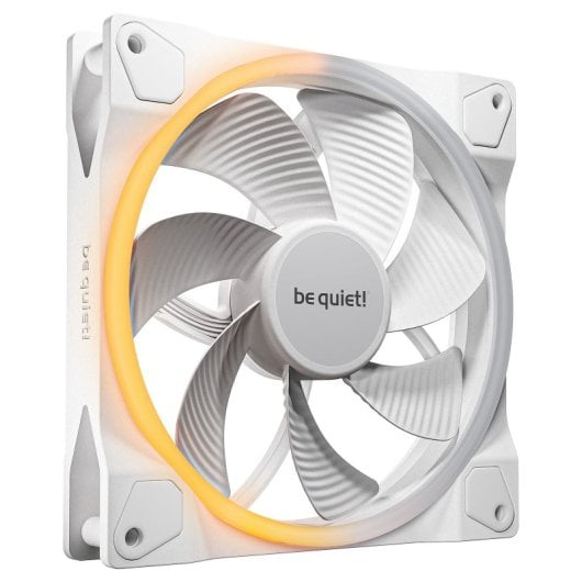 Ventilador suplementario be quiet! Light Wings 140mm 650-1500RPM ARGB Reverse Blanco Ultra-silencioso