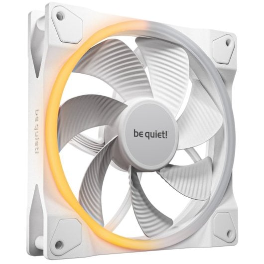 Ventilador suplementario be quiet! Light Wings 140mm 650-1500RPM ARGB Reverse Blanco Ultra-silencioso