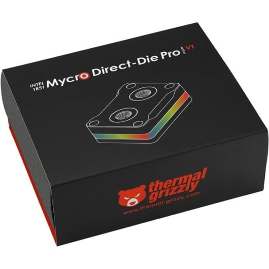 Waterblock CPU Thermal Grizzly Mycro Direct-Die Pro Intel LGA1851 RGB Nickelato Alluminio Acrilico