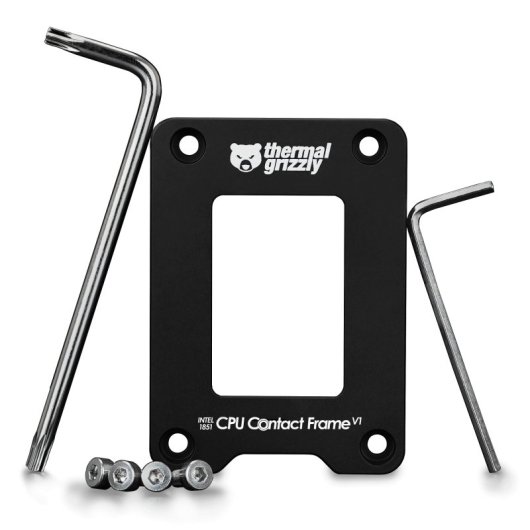 Kit de mise à niveau de refroidissement Thermal Grizzly TG-CF-I1851-V1 en aluminium noir LGA 1851 71 x 51 x 6 mm