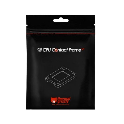 Kit de mise à niveau de refroidissement Thermal Grizzly TG-CF-I1851-V1 en aluminium noir LGA 1851 71 x 51 x 6 mm