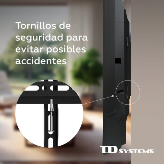 TD Systems P30X25F44 Suporte Fixo de Baixo Perfil para TV 32-55'' VESA 400x400
