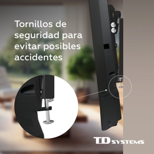TD Systems P20X25T22 Suporte de Parede Inclinável de Baixo Perfil para TV 14-43″ VESA 200x200mm Máx.20kg