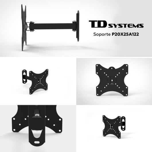 Soporte TV Pared TD Systems P20X25A122 VESA 200x200 14-40? Articulado Inclinable 20kg