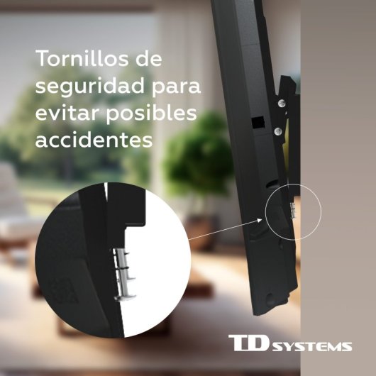 Soporte TV inclinable TD Systems P30X25T44 VESA 400x400mm 20-50 pulgadas 30kg perfil bajo
