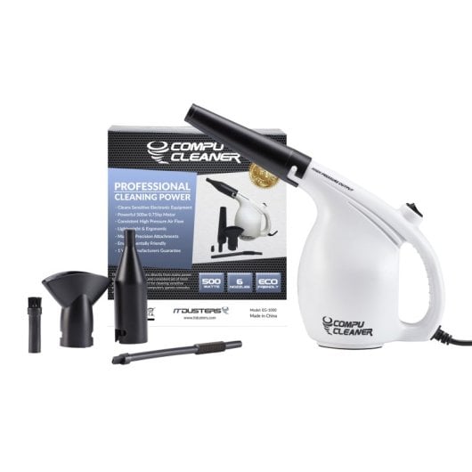 Compu Cleaner IT Dusters 500W 240V Negro Blanco con 6 cepillos
