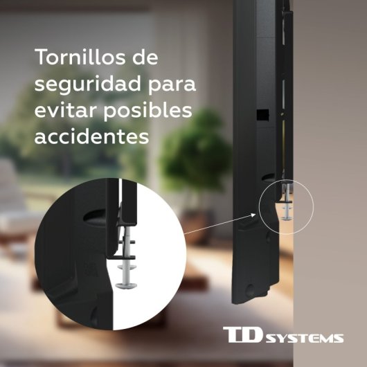 TD Systems P20X25F22 Suporte Fixo de Baixo Perfil para TV 14-43″ VESA 400x400 Máx.20kg