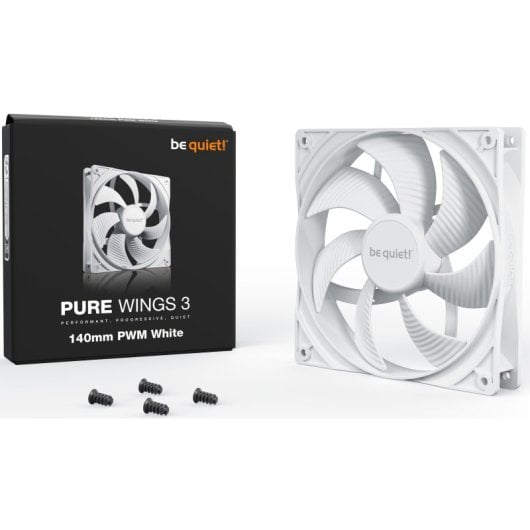 Refrigeración Aire be quiet! 140mm Pure Wings 3 PWM Rodamiento Rifle Blanco 1200RPM 97,5m³/h