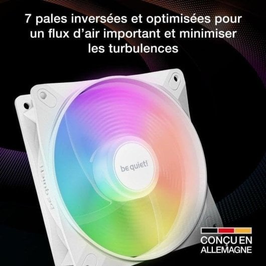 Ventilateur supplémentaire Be quiet Light Wings LX 120 mm 1500RPM RGB silencieux