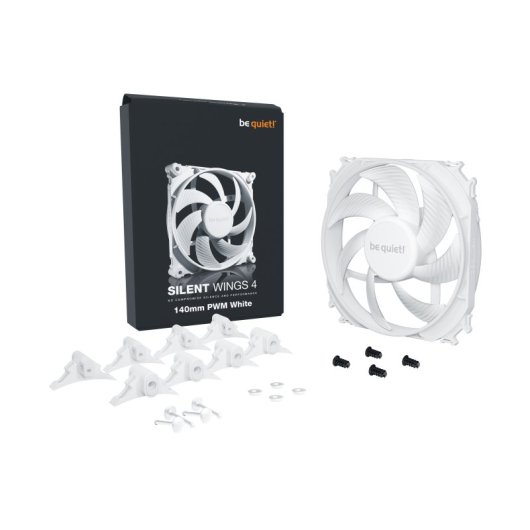 Refrigeración Aire be quiet! 140mm Silent Wings 4 PWM Blanco 1100 RPM Ultra Silencioso