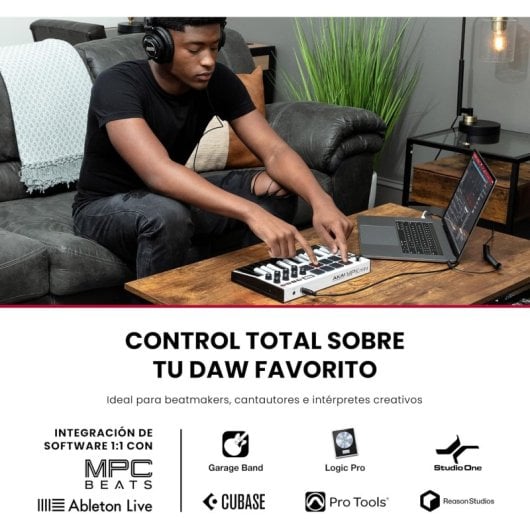 Akai MPK Mini MK3 Teclado Controlador USB com 25 Teclas e Pads Giratórios