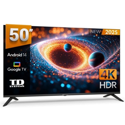 TV TD SYSTEMS PRIME50C21GLE 50" DLED 4K Ultra HD Google TV HDR10 Dolby Digital Plus Chromecast