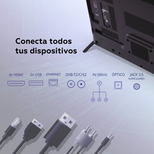 TV TD SYSTEMS PRIME50C21GLE 50" DLED 4K Ultra HD Google TV HDR10 Dolby Digital Plus Chromecast