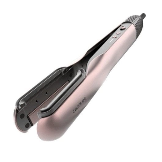 Prancha de Cabelo Queratina 2 em 1 Cecotec AirLisse 2in1 ForceDry Black 4 Temperaturas Antifrizz Preto