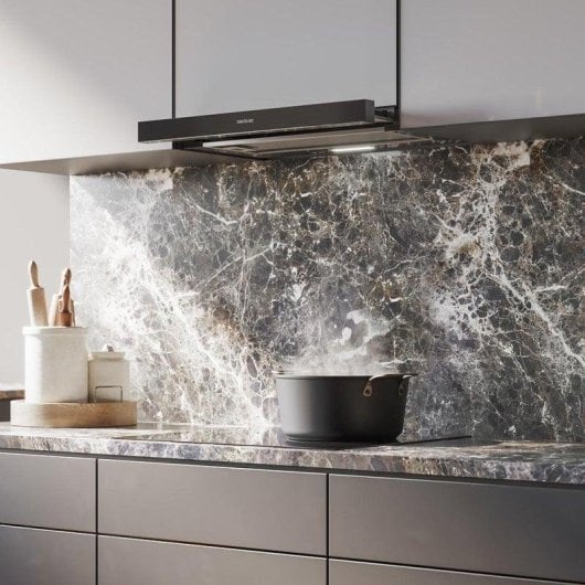 Campana extractora Cecotec Flux TLM 603500 Telescopica 60cm LED nera