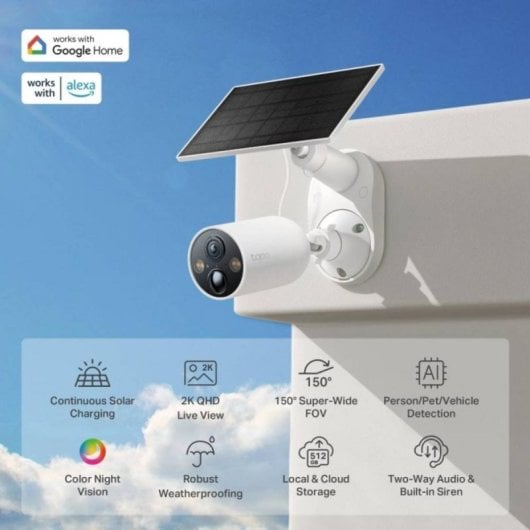 TP-Link Tapo TC40 IP-Sicherheitskamera, kabellos, Innen/Außen, Full HD, IR 30 m, Alexa/Google Home