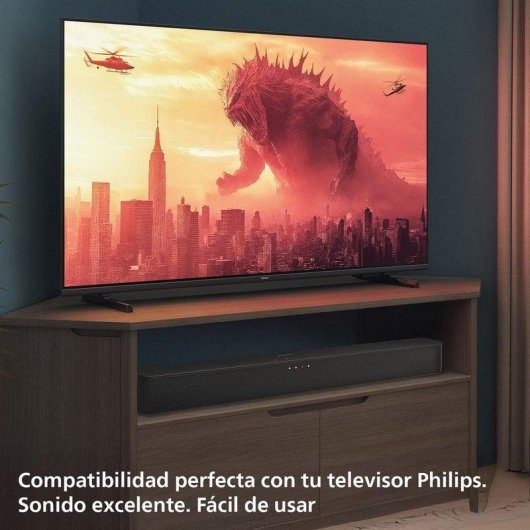 Barra de Som Philips TAB4000 2.0 30W Bluetooth HDMI ARC Preta