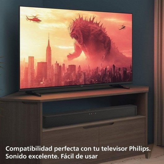 Barre de Sonido Philips TAB4000 2.0 30W Bluetooth HDMI ARC Noire