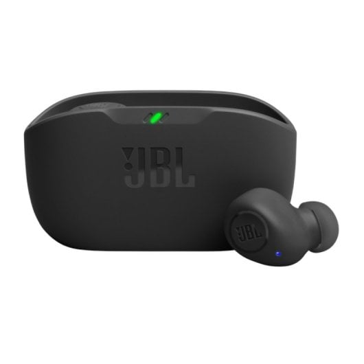 Auriculares JBL Wave Buds inalámbricos True Wireless Bluetooth IP54 con micrófono integrados, negros
