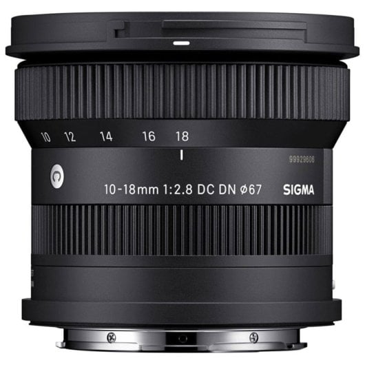 Sigma 13/10 Objektiv Fujifilm X APS-C 2.8-22 67mm Abnehmbare Gegenlichtblende Schwarz