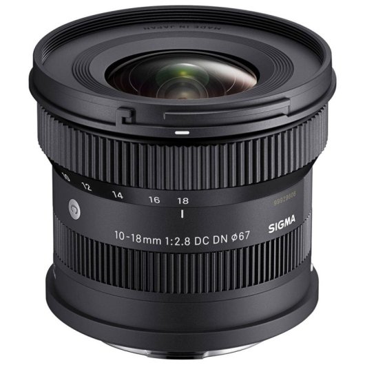 Sigma 13/10 Objektiv Fujifilm X APS-C 2.8-22 67mm Abnehmbare Gegenlichtblende Schwarz