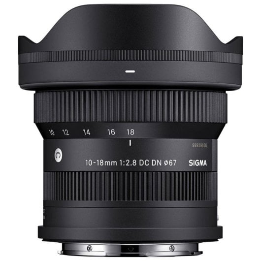 Sigma 13/10 Objektiv Fujifilm X APS-C 2.8-22 67mm Abnehmbare Gegenlichtblende Schwarz