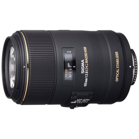 Objetivo Sigma 105mm F2.8 EX DG OS HSM Macro Estabilizador Nikon Negro