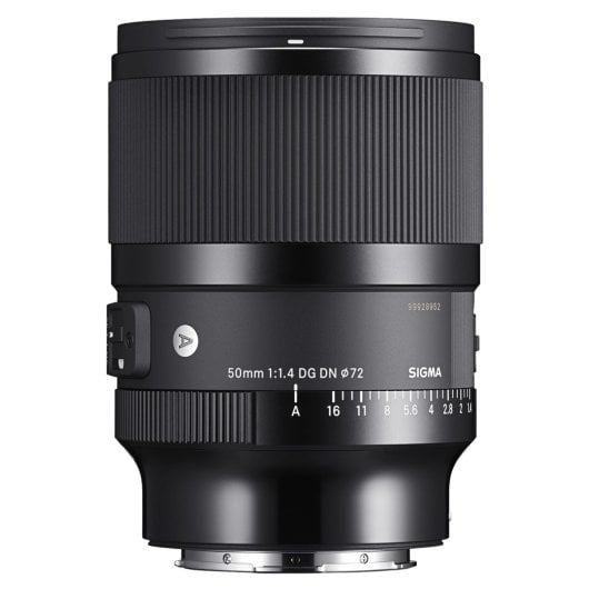 Objectif Sigma 315965 Sony E 14 éléments/11 groupes 72 mm f/0,45 m noir