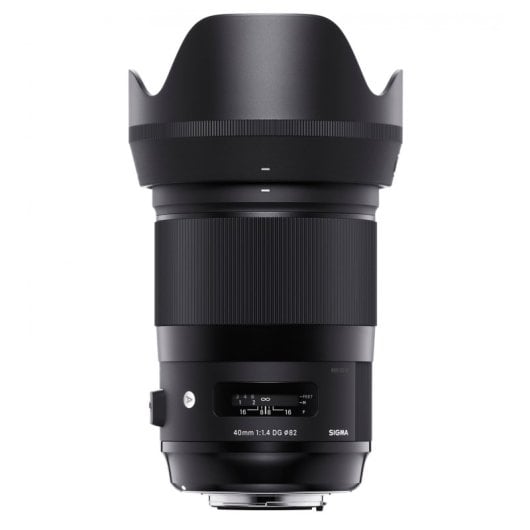 Objetivo Sigma 40mm F1.4 DG HSM Art Sony E 16/12 Autoenfoque 82mm Negro