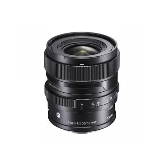 Objetivo Sigma 20mm F2 MILC Apertura 2-22 Enfoque 0.22m 13 Elementos
