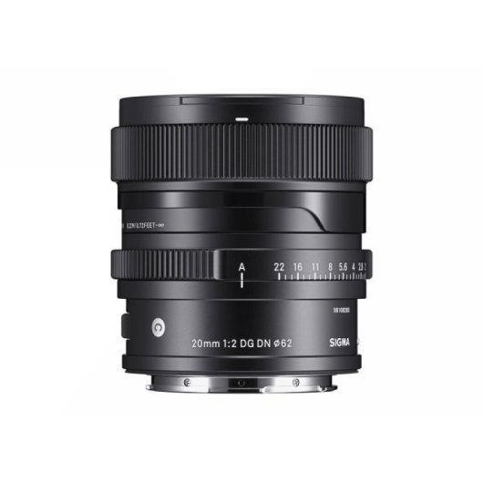 Objetivo Sigma 20mm F2 MILC Apertura 2-22 Enfoque 0.22m 13 Elementos