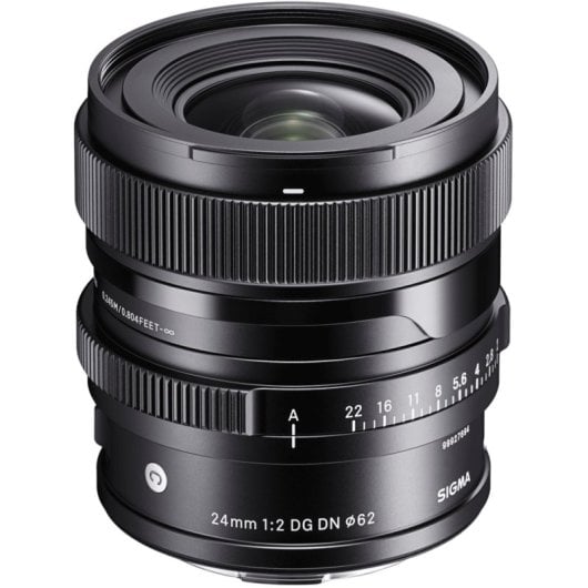 Objetivo Sigma 24mm F2 DG DN Sony E 13/11 Fijo Apertura 2-22 Negro