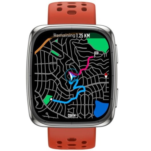 Amazfit Active 2 Square Premium NFC Smartwatch 1.75" AMOLED Zafiro GPS Plata con 2 Correas