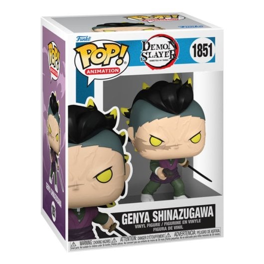 Figurine de collection Funko Genya Shinazugawa Demon Slayer en vinyle multicolore 107 mm