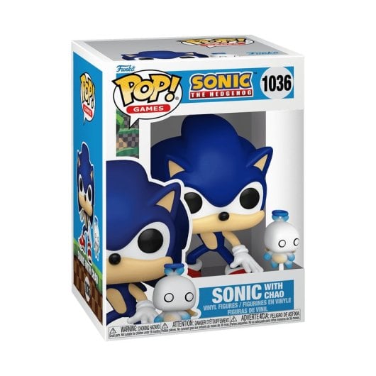 Figurine de collection Funko Sonic avec Chao en vinyle multicolore 108 mm