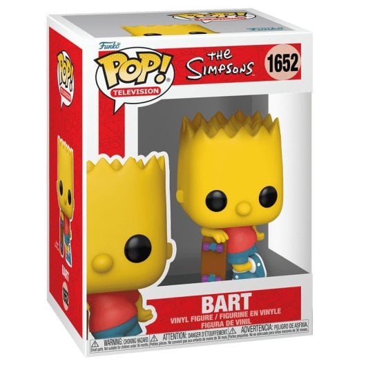 Figura coleccionable Funko Bart Simpson vinilo multicolor 89mm licencia Los Simpsons