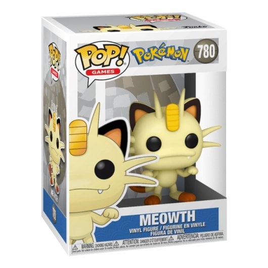 Figurine de collection en vinyle Funko Meowth Pokémon 82,5 mm multicolore