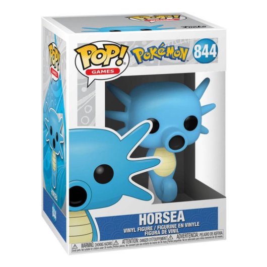 Figura colecionável Funko POP! 56309 Horsea Vinil Azul 108mm Caixa janela