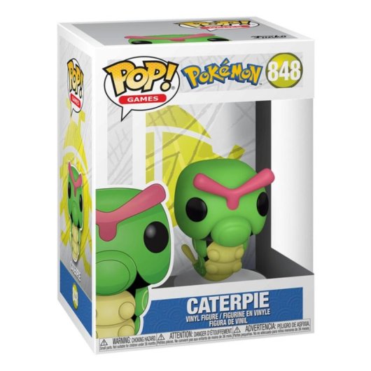 Figura colecionável Funko Caterpie vinil 127 mm caixa janela Pokémon