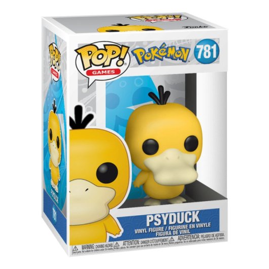 Figurine de collection Funko Psyduck Pokémon en vinyle jaune 88,9 mm
