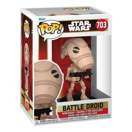 Figurine de collection Funko Battle Droid Star Wars, vinyle multicolore, 10 cm