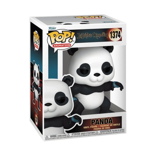 Figura colecionável em vinil Funko Panda Jujutsu Kaisen, caixa com janela de 9,3 cm