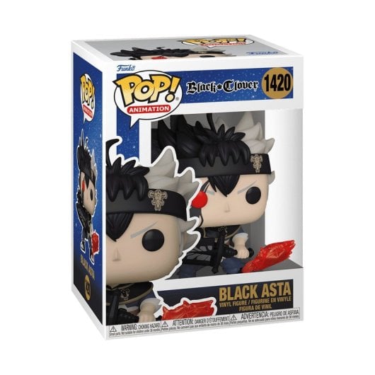 Funko POP! Animation 70568 Asta Black Clover, personaggio da collezione in vinile, 116 mm, multicolore