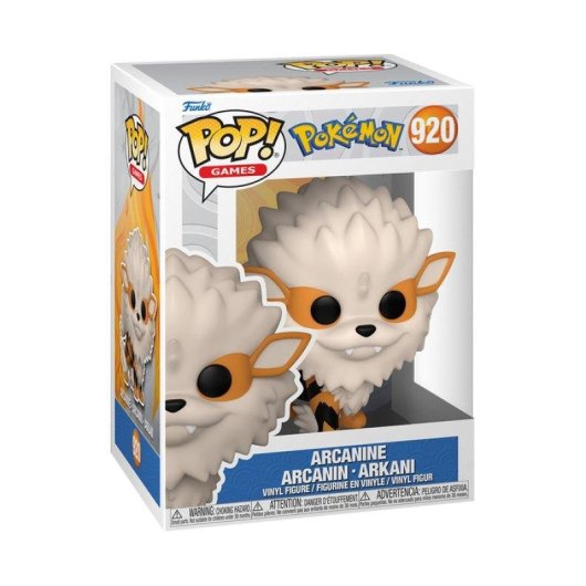Figura colecionável Funko Inc 69079 Arcanine Pokémon Vinil Multicolor 108 mm