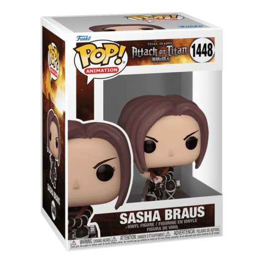 Figura colecionável Funko Sasha Braus Attack on Titan Vinil multicolorido 9,5 cm