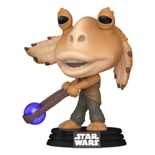 Figurine de collection Funko Jar Jar Binks Star Wars en vinyle 113 mm, boîte à fenêtre