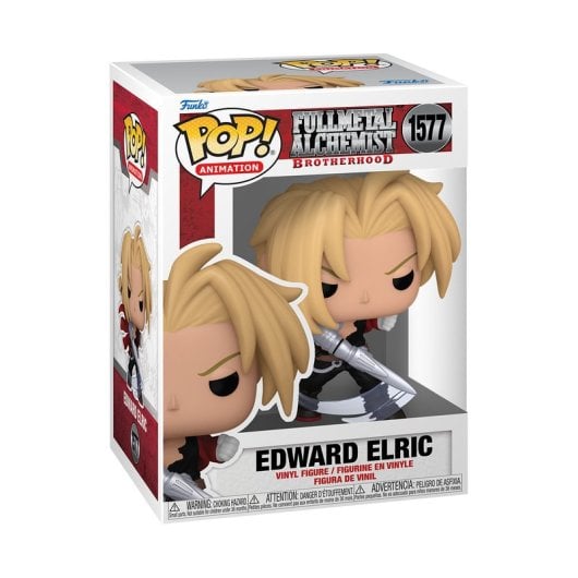 Figurine de collection Funko Edward Elric Fullmetal Alchemist en vinyle multicolore 107 mm