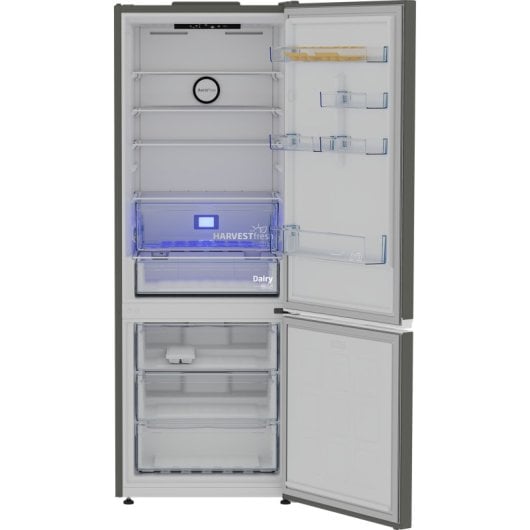 Frigorífico Beko Combi 192cm 490L E Gris Puertas reversibles, CoolRoom y Antiescarcha